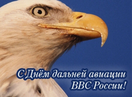 Открытка Открытки на День дальней авиации ВВС Российской Федерации - Открытка с орлом. День авиации | Красивая открытка #32