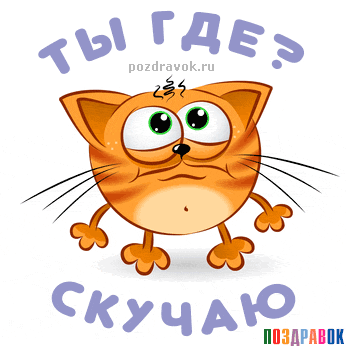 Открытка Открытки скучаю по тебе - Открытка с рыжим котом, грустное выражение лица | Красивая открытка #159