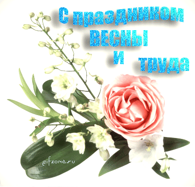 Открытка открытки на 1 мая - Открытка с лилиями и розой | Красивая открытка #119