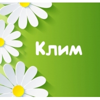 Открытка Открытки с именем Клим  - Открытка с цветами: ромашки на зелёном фоне | Красивая открытка #14
