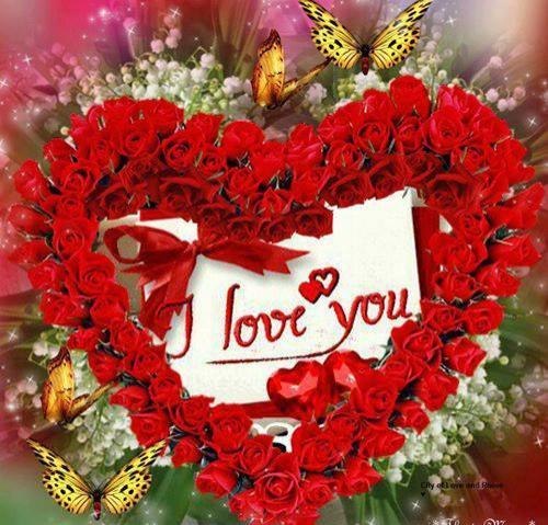 Открытка I love you - Открытка с розами и надписью "I love you" | Красивая открытка #18
