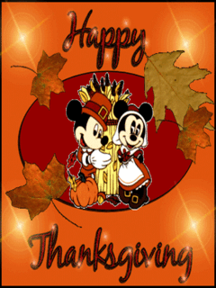 Открытка Открытки с Днем Благодарения - Открытка с Минни и Микки на День Благодарения | Красивая открытка #1