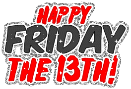Открытка Открытки на пятницу 13 - Открытка с надписью "Happy Friday the 13th" | Красивая открытка #137
