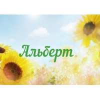 Открытка открытки с именем Альберт - Поле подсолнухов: открытка с цветами | Красивая открытка #30