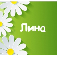 Открытка открытки с именем Лина  - Открытка с цветами: ромашки на зелёном фоне | Красивая открытка #11