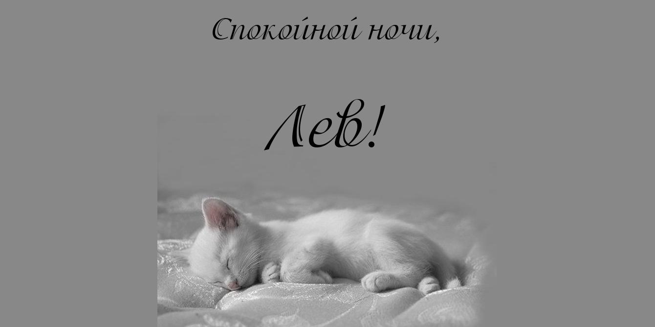 Открытка Открытки с именем Лев  - Спящий котенок: открытка с милым котенком | Красивая открытка #64