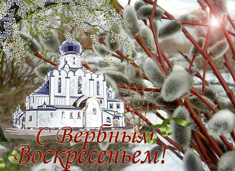 Открытка Вербное Воскресенье - С Вербным воскресеньем! | Красивая открытка #80