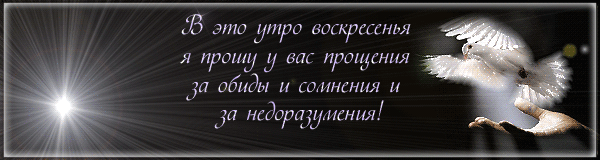 Открытка Прощеное воскресенье - Белый голубь на фоне звездного неба | Красивая открытка #56