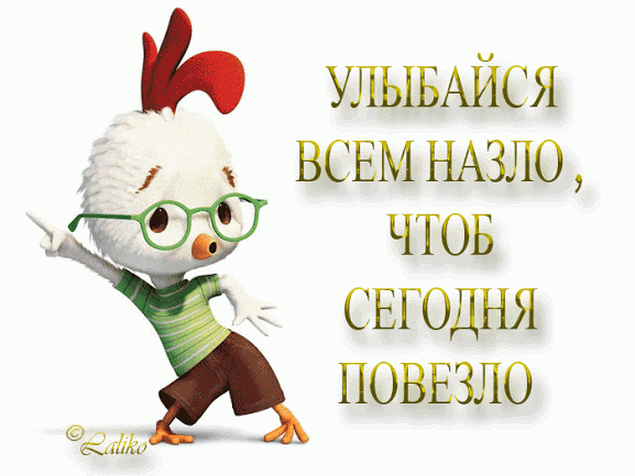 Открытка Открытки улыбнись - Забавная открытка с цыпленком в очках | Красивая открытка #109