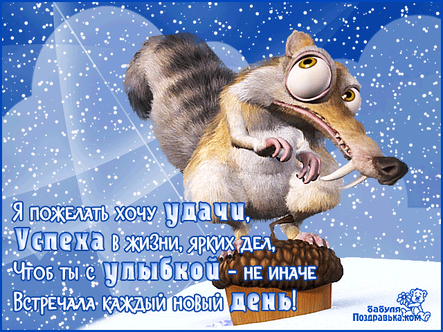 Открытка Открытки желаю удачи - Открытка с песиком: поздравь с новым днем! | Красивая открытка #117