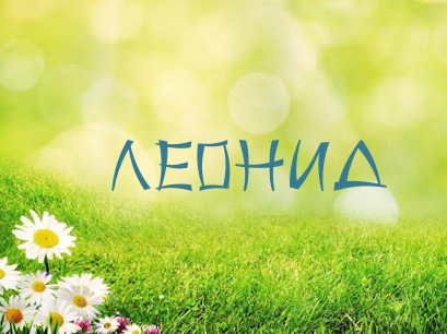Открытка Открытки с именем Леонид  - Открытка с ромашками на зеленом фоне | Красивая открытка #18