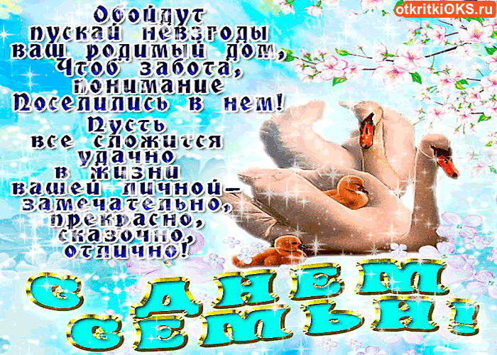 Открытка Открытки с Международным днем семьи - Открытка с котенком и цветами | Красивая открытка #16