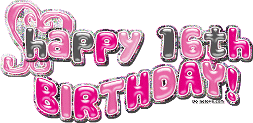 Открытка Открытки на 16 лет - Открытка с надписью "Happy Birthday" | Красивая открытка #46