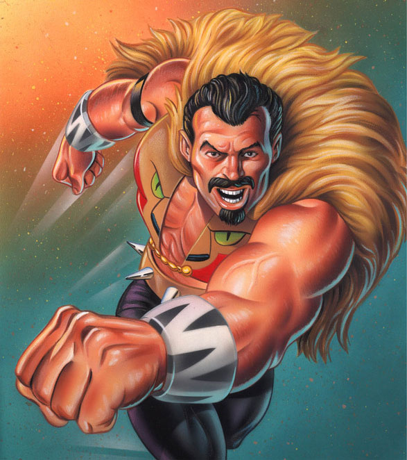 Открытка Открытки с Крэйвен-охотником  - Мускулистый мужчина с длинными волосами и браслетами | Красивая открытка #11