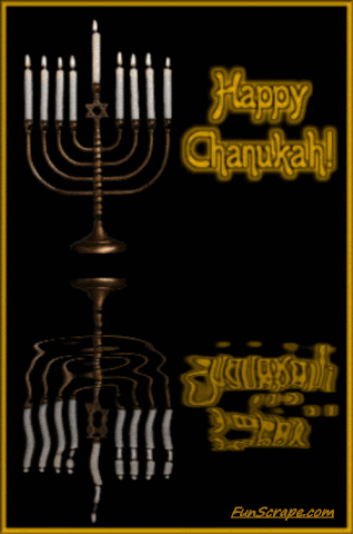Открытка Открытки с Ханукой - Открытка с ханукией: Happy Chanukah | Красивая открытка #8