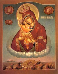 Открытка открытки в честь Почаевской иконы Божьей Матери  - Икона Богоматери с Младенцем: Праздничная открытка | Красивая открытка #24