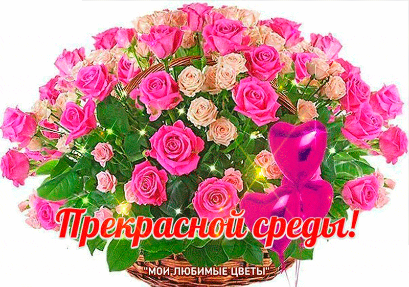 Открытка Открытки на среду - Букет роз и цветов: нежная открытка | Красивая открытка #14