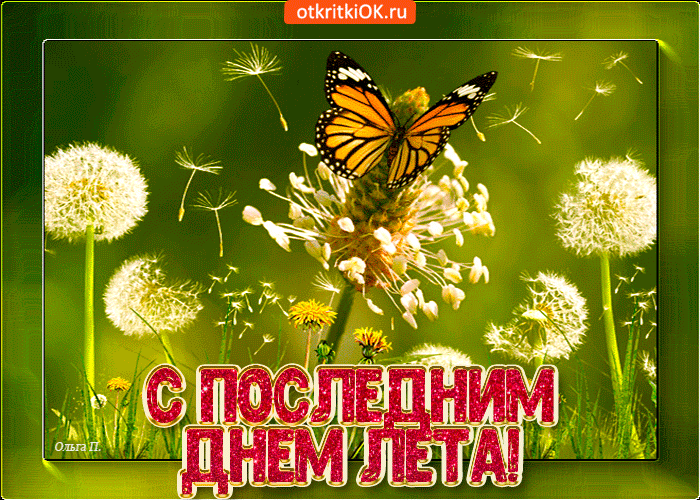 Открытка С последним днем лета! - Поздравления с Днем окончания лета: открытка с одуванчиками | Красивая открытка #9