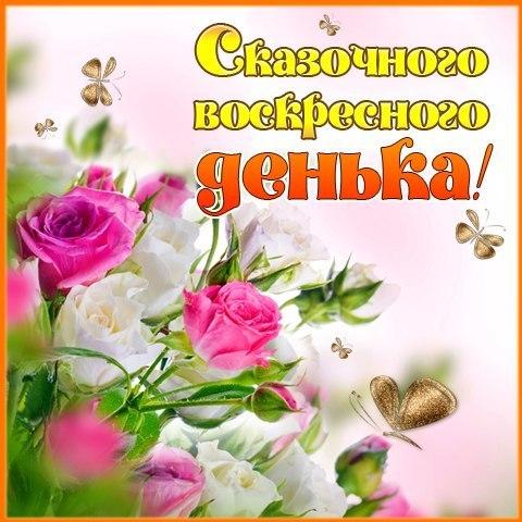 Открытка Открытки на воскресенье - Букет розовых и белых роз с бабочками | Красивая открытка #14