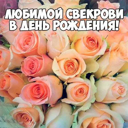 Открытка С днем рождения свекровь - Букет розовых роз: нежные цветы для поздравлений | Красивая открытка #12