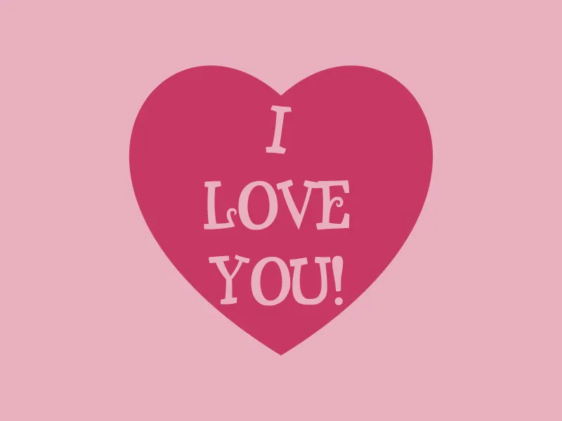 Открытка Люблю тебя - Открытка с надписью "I LOVE YOU" | Красивая открытка #66