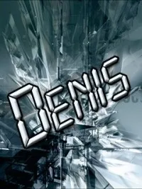 Открытка открытки с именем Денис - Открытка с надписью "Denis" на фоне льда | Красивая открытка #146