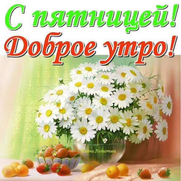 Открытка Хорошей пятницы - Открытка: Полевые цветы, клубника и абрикосы | Красивая открытка #37