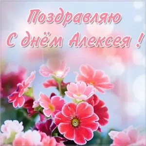 Открытка открытки с именем Алексей - Открытка с цветами: поздравления с Днём! | Красивая открытка #144