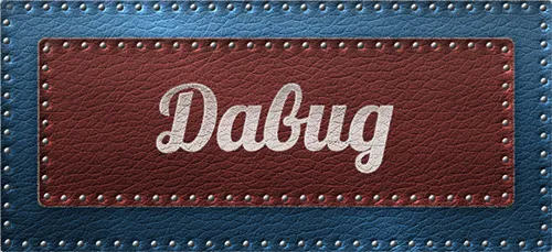 Открытка открытки с именем Давид - Открытка с надписью "Dabug" на красном фоне | Красивая открытка #61