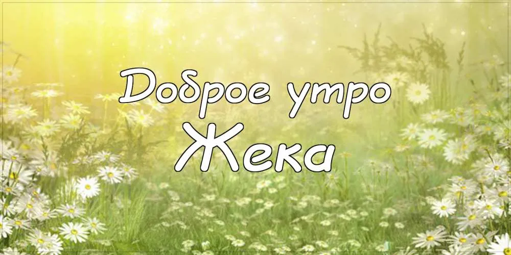 Открытка открытки с именем Евгений - Полевые цветы. Открытка с надписью "Доброе утро". | Красивая открытка #88