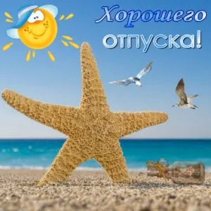 Открытка Хорошего отпуска - Открытка: Звездное небо над морем. | Красивая открытка #6