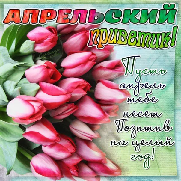Открытка Апрельский - Открытка с розами: С Днем Рождения! | Красивая открытка #2