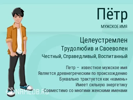 Открытка Открытки с именем Петр - Имя Петр: значение, происхождение, характер | Красивая открытка #26