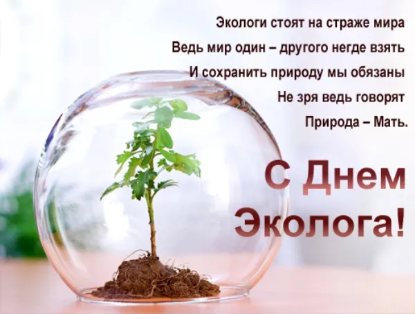Открытка День эколога - Росток в шаре: Открытка с природой  День рождения | Красивая открытка #40