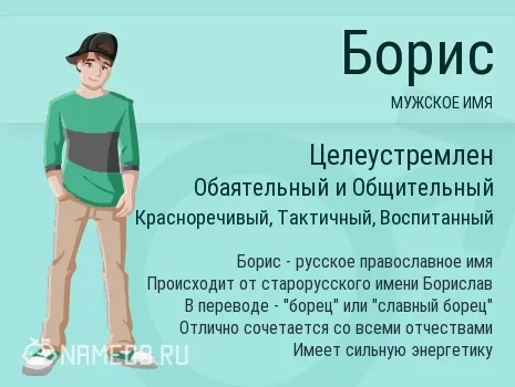 Открытка открытки с именем Борис - Имя Борис: значение, происхождение и значение имени | Красивая открытка #82
