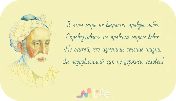 Открытка Высказывания, мысли - Изображение мудрого человека в тюрбане. | Красивая открытка #46