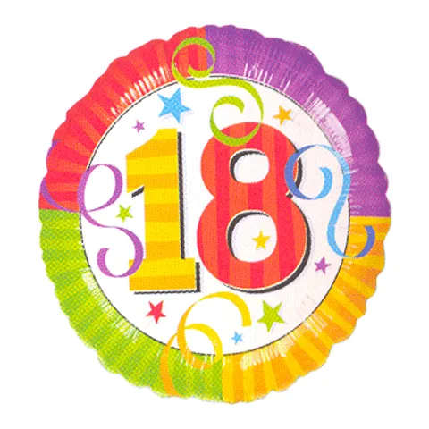 Открытка Открытки на 18 лет - Открытка с цифрой 18 на фоне ярких цветов | Красивая открытка #74