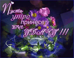 Открытка Открытки желаю удачи - Открытка с цветами: розы, фиалки, зелень | Красивая открытка #131