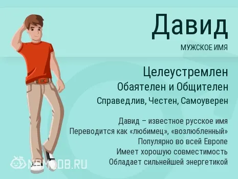Открытка открытки с именем Давид - Имя Давид: значение, история имени Давид | Красивая открытка #37