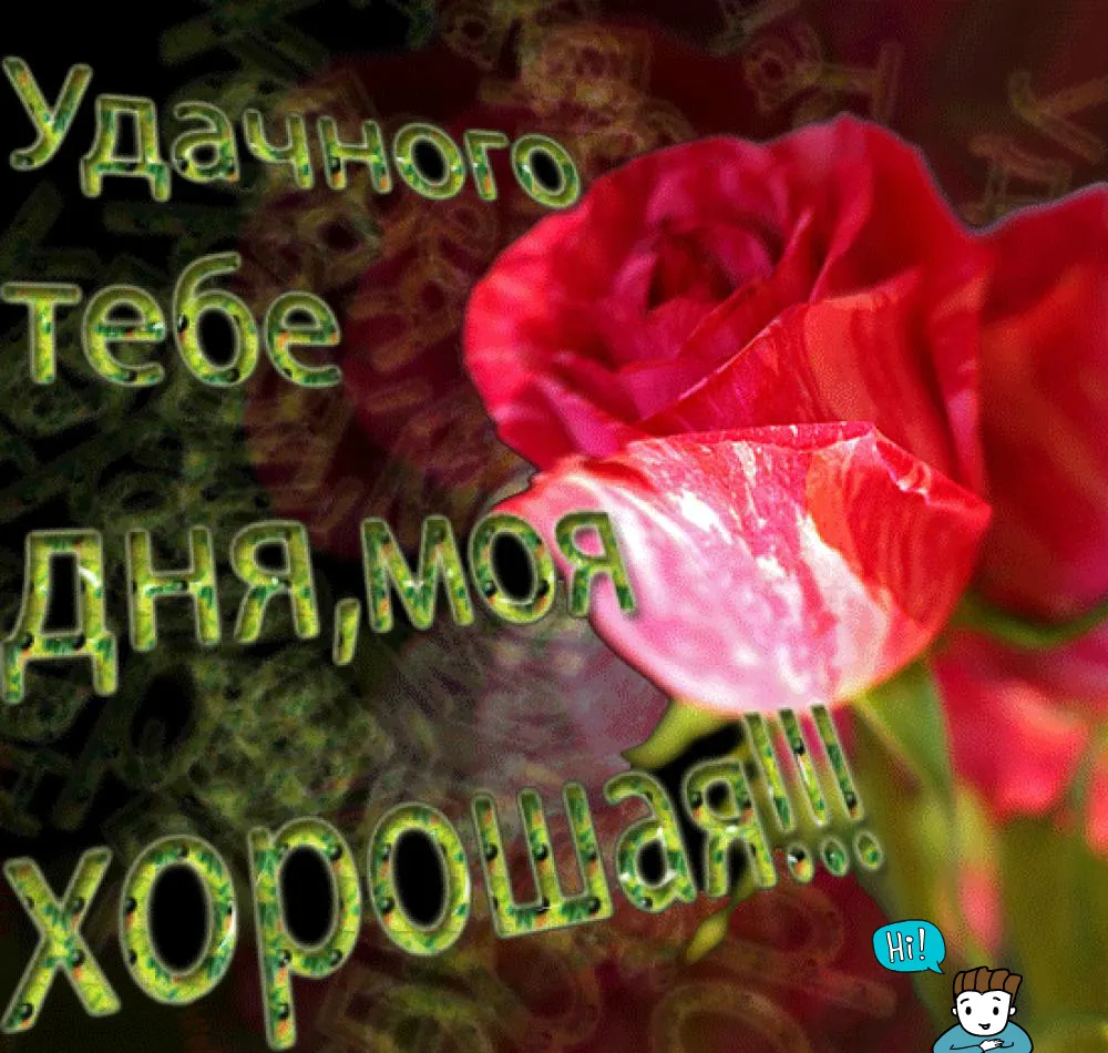 Открытка Пожелания любимым - Открытка с красными розами | Красивая открытка #14