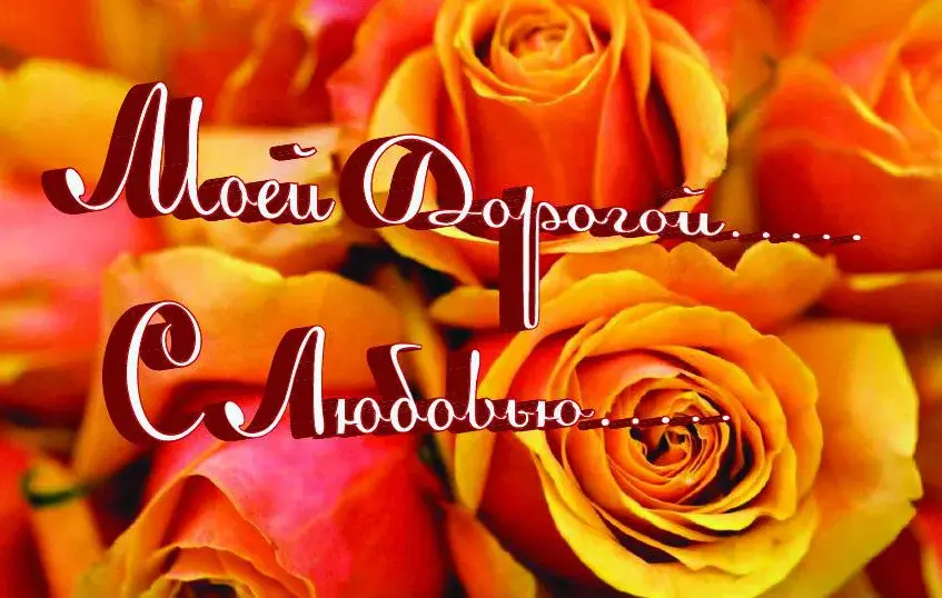 Открытка С любовью - Яркие розы: открытка с цветами | Красивая открытка #38