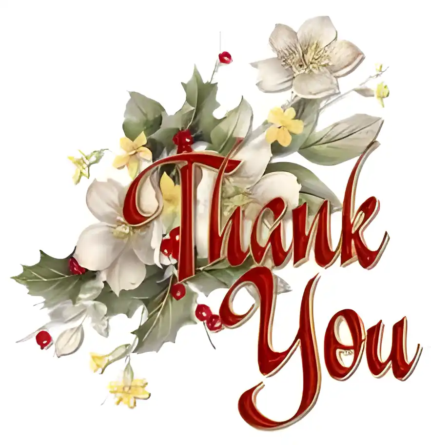 Открытка открытки с благодарностью  - Открытка с цветами и надписью "Thank You" | Красивая открытка #253