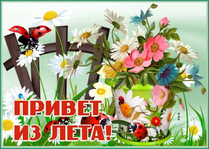 Открытка летний привет - Привет из лета! | Красивая открытка #6