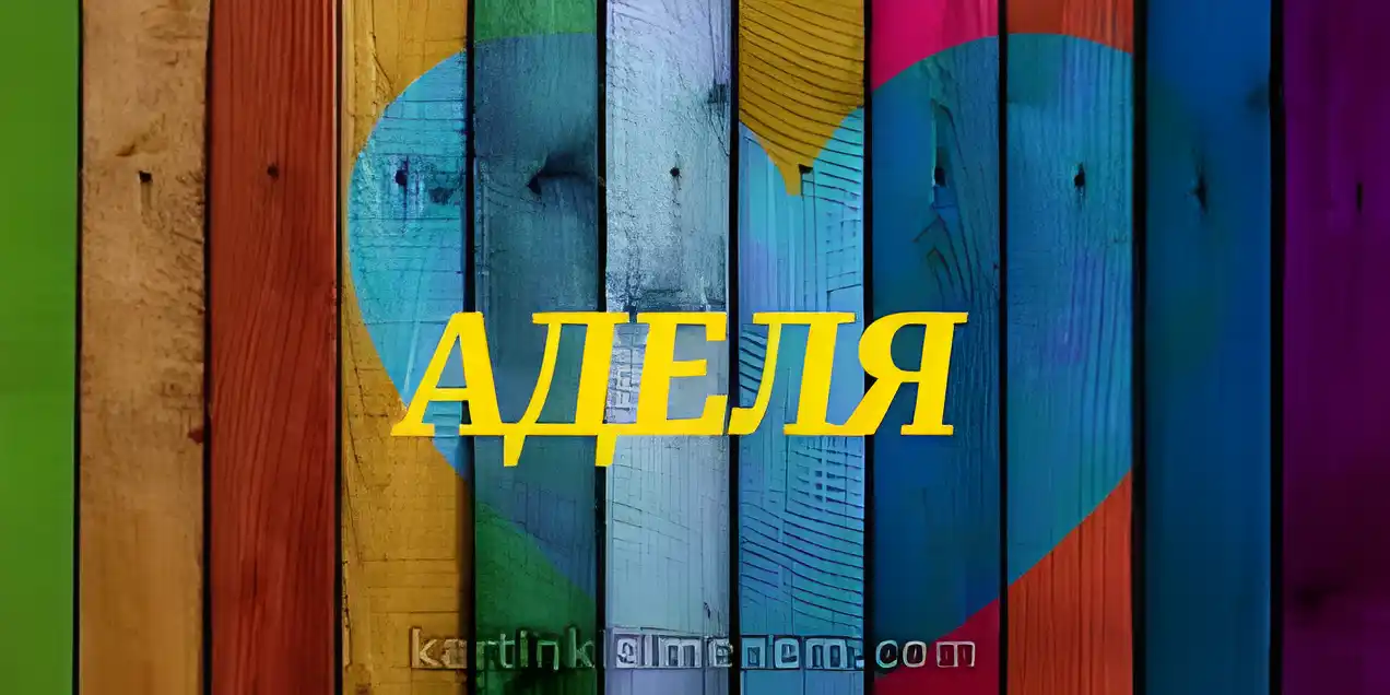 Открытка Открытки с именем Адель - Открытка "Аделия"  яркий дизайн | Красивая открытка #96