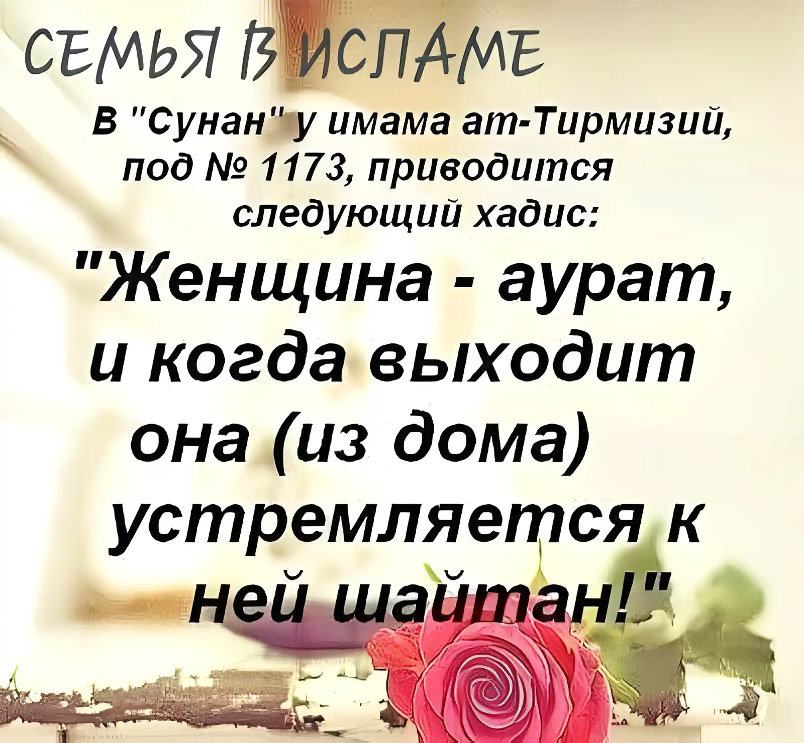 Открытка Отношения в семье - Открытка с розой и надписью | Красивая открытка #44