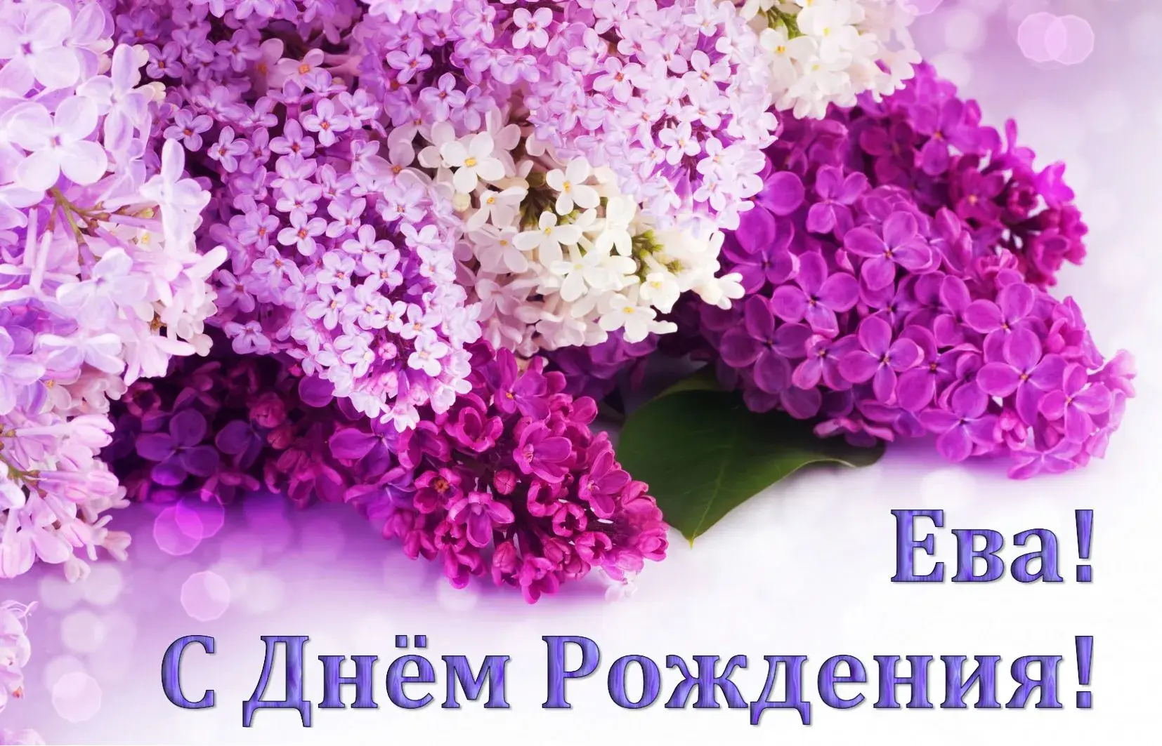 Открытка С сиренью - Открытка с сиренью: С Днем рождения! | Красивая открытка #166