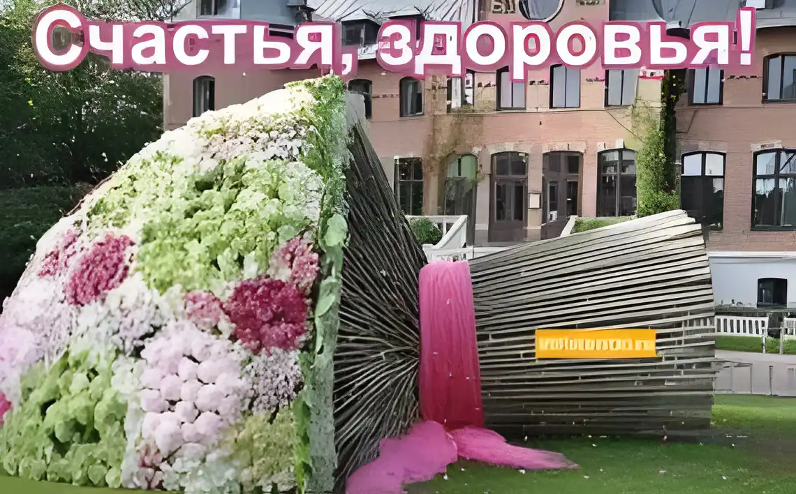 Открытка Открытки желаю счастья - Цветущая стена: фото для открытки | Красивая открытка #39