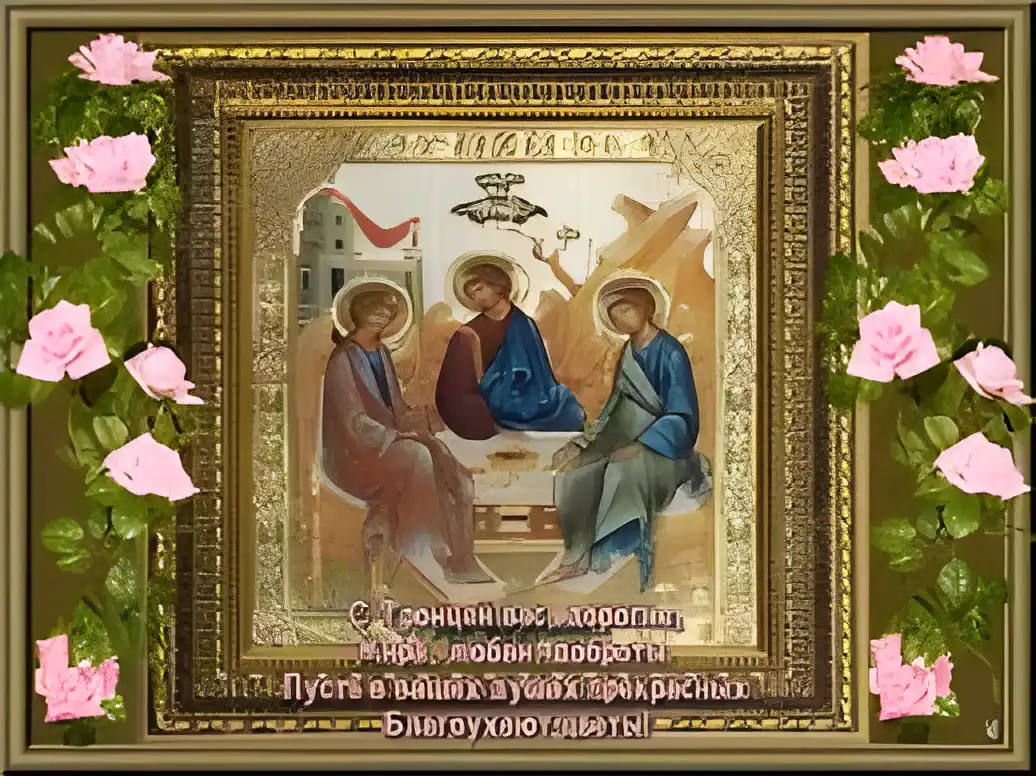 Открытка Открытки с Троицей - Светлая икона: Преображение Господне  поздравительная открытка | Красивая открытка #44