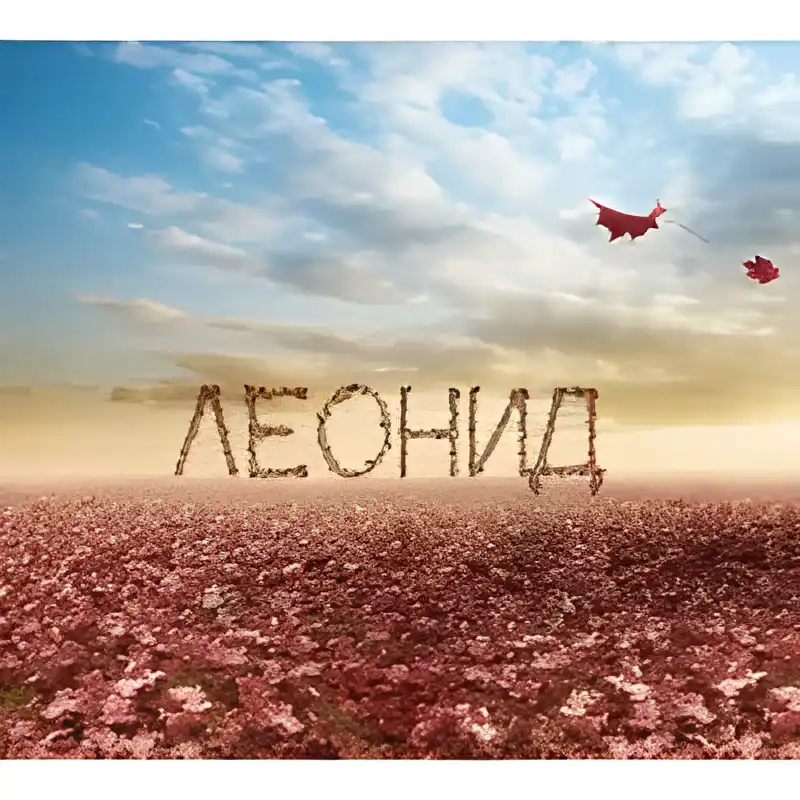 Открытка Открытки с именем Леонид  - Осенние листья, поле, закат, открытка | Красивая открытка #128