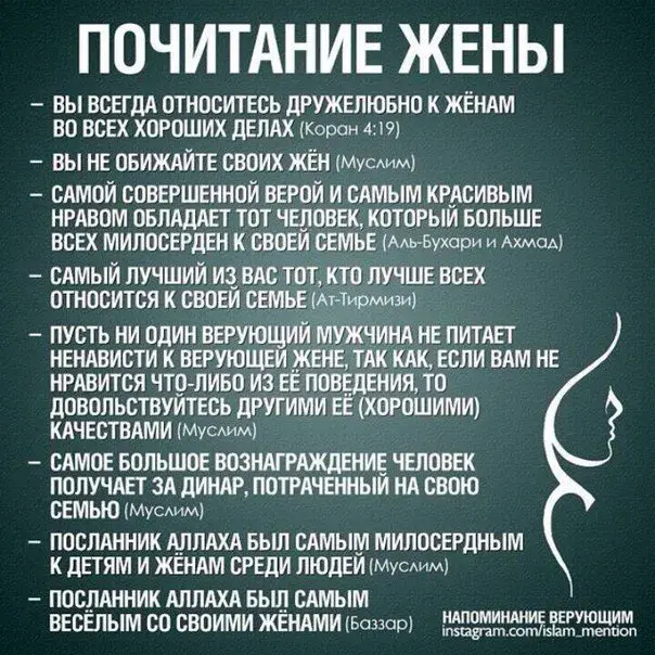 Открытка Отношения в семье - Мусульманская открытка: Благословение семьи | Красивая открытка #14